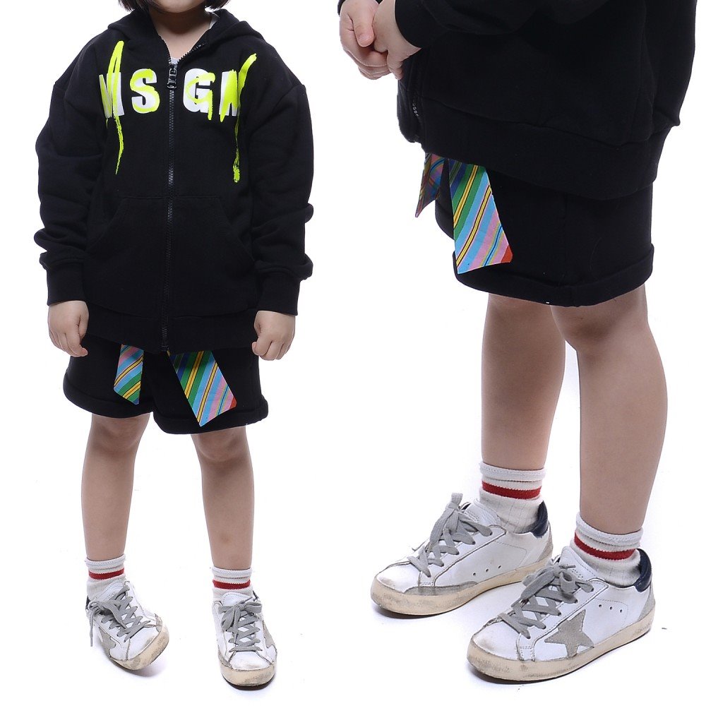 20SS MSGM 로고 레인보우 반바지 (022098_110_20S)