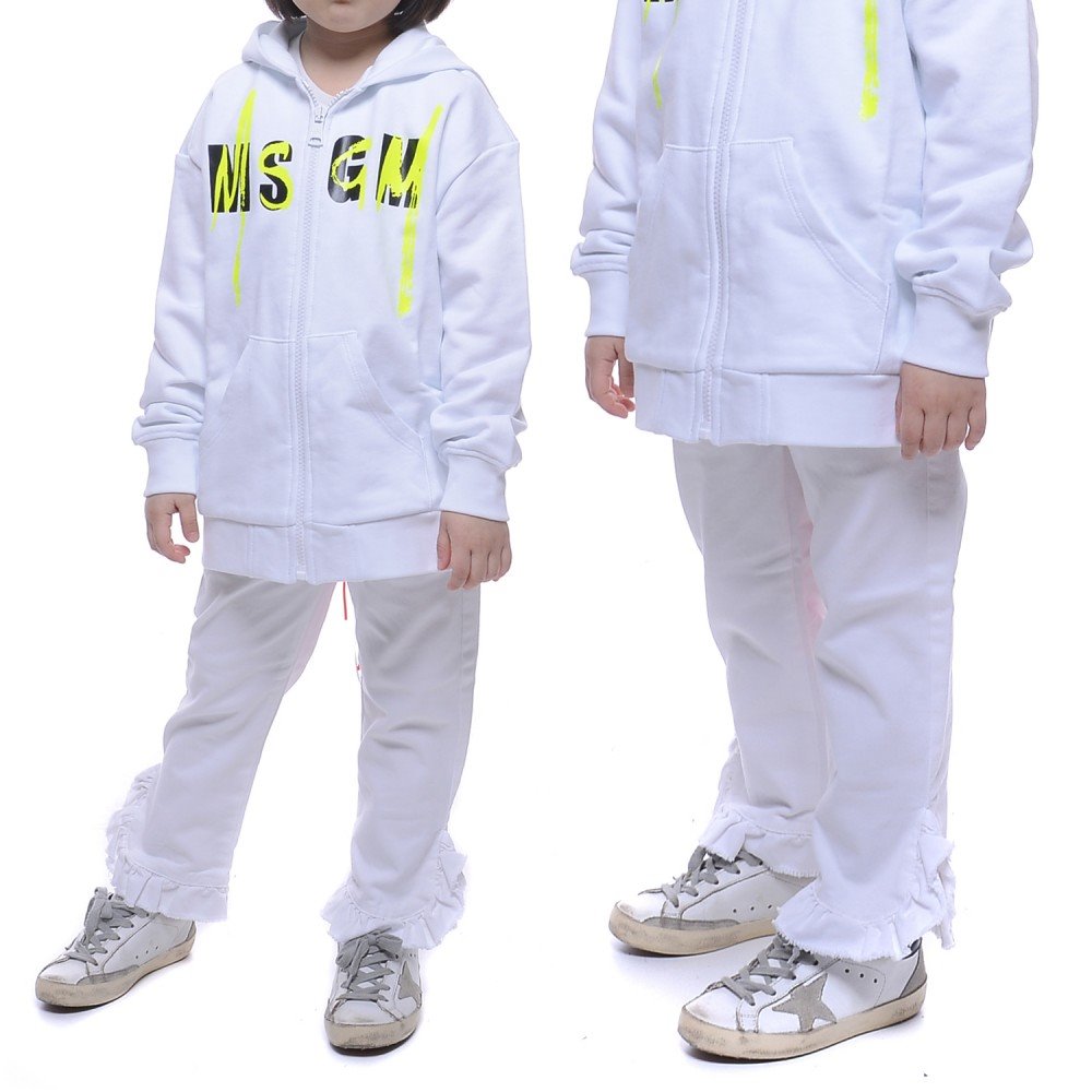 20SS MSGM 러플 커프스 슬림진 (022055_001_20S)