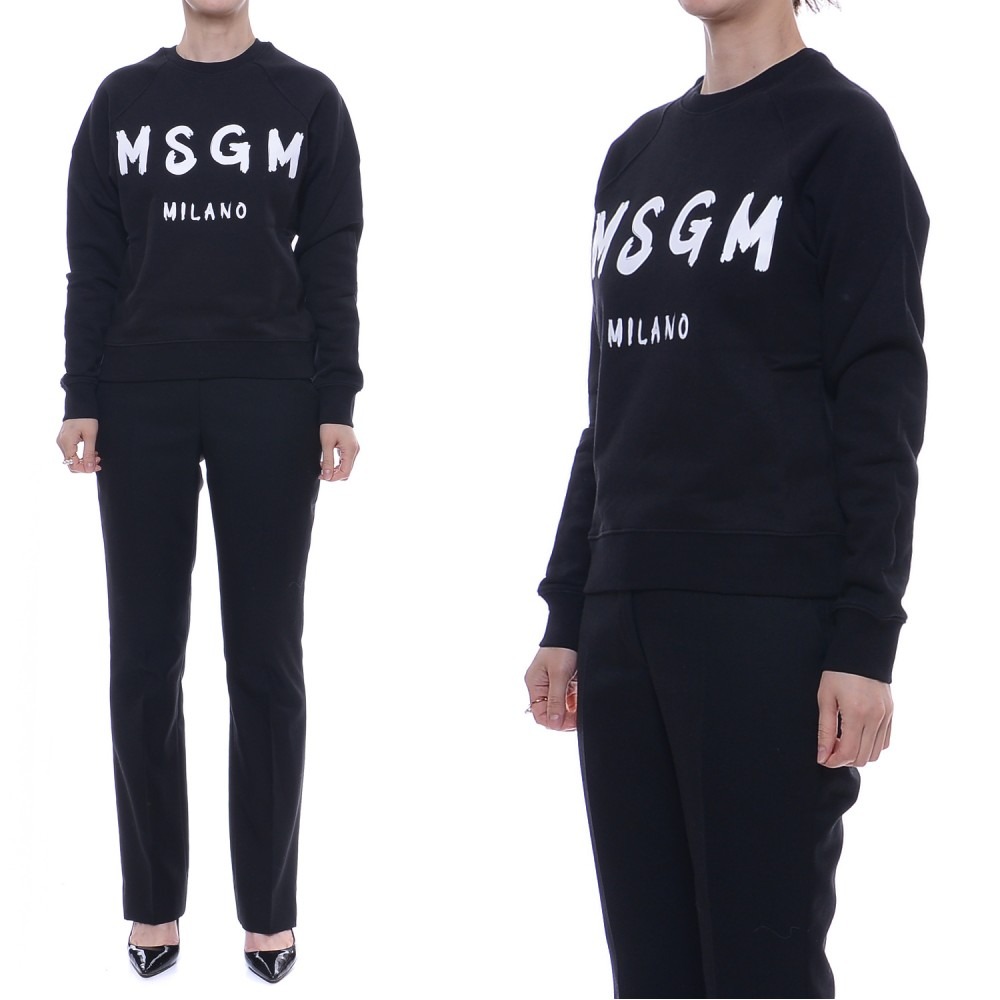 20FW 여성 MSGM 로고 맨투맨 (2941MDM89_207799_99_20F)