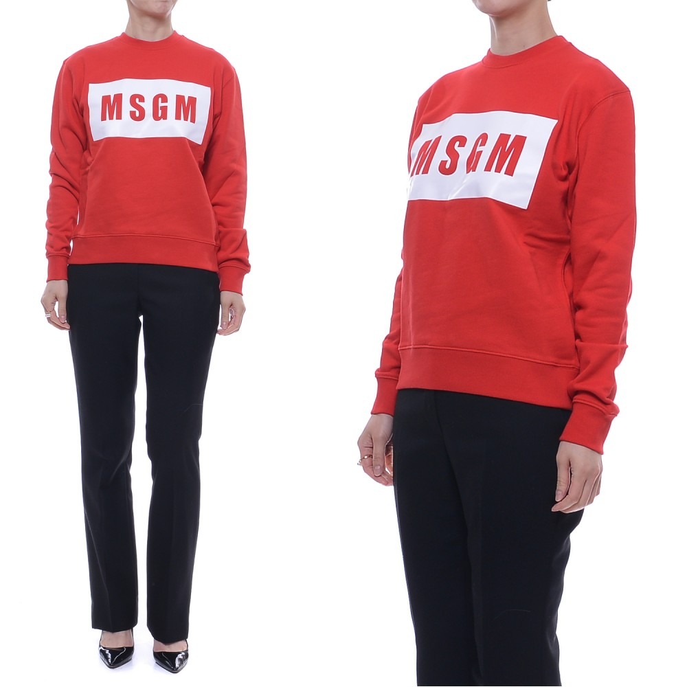 20FW 여성 MSGM 스퀘어 맨투맨 (2941MDM96_207799_18_20F)