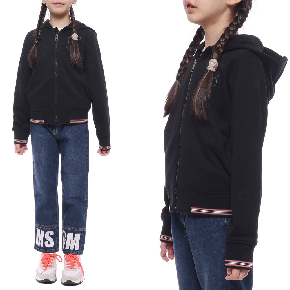 22FW 모노그램 모티프 후드 집업 (8053646_BLACK_22F)