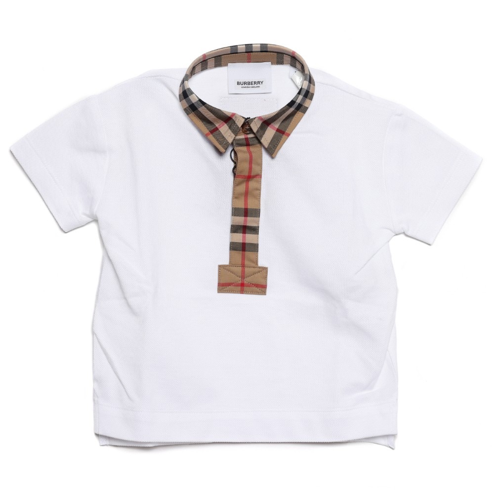 23SS 빈티지 체크 피케 반팔티셔츠 (8054189 WHITE 23S)