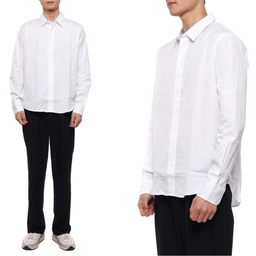 23SS Men's Heart Logo Shirt (HSH123 CO0024 100 M 23S)