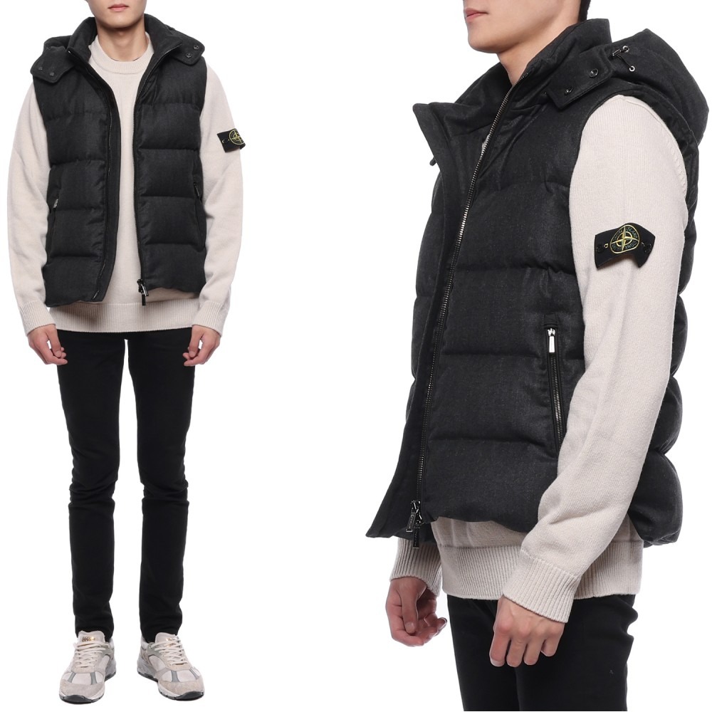 23FW 남성 FIRE FF 패딩 조끼 (FIRE FF ANTRACITE 23F)
