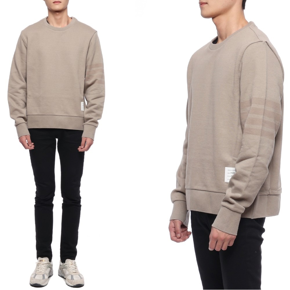 23FW 남성 사선 스트라이프 맨투맨 (MJT383A 06910 265 23F)