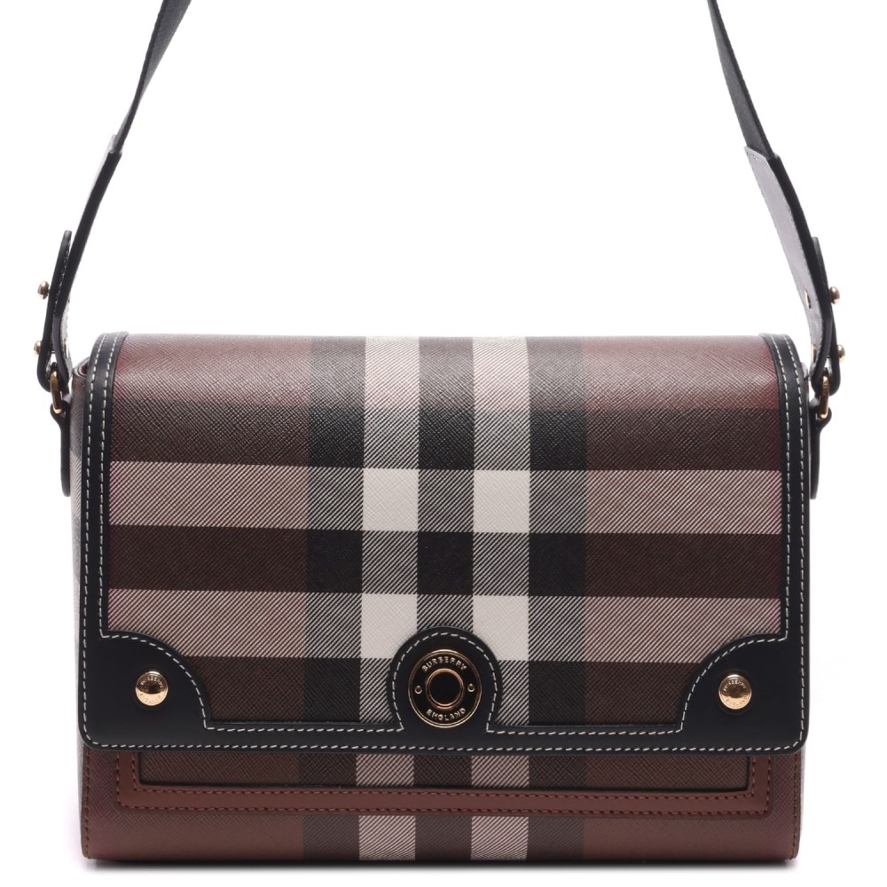 24SS 여성 노트 체크 숄더크로스백 (8071385 DARK BIRCH BROWN 24S)