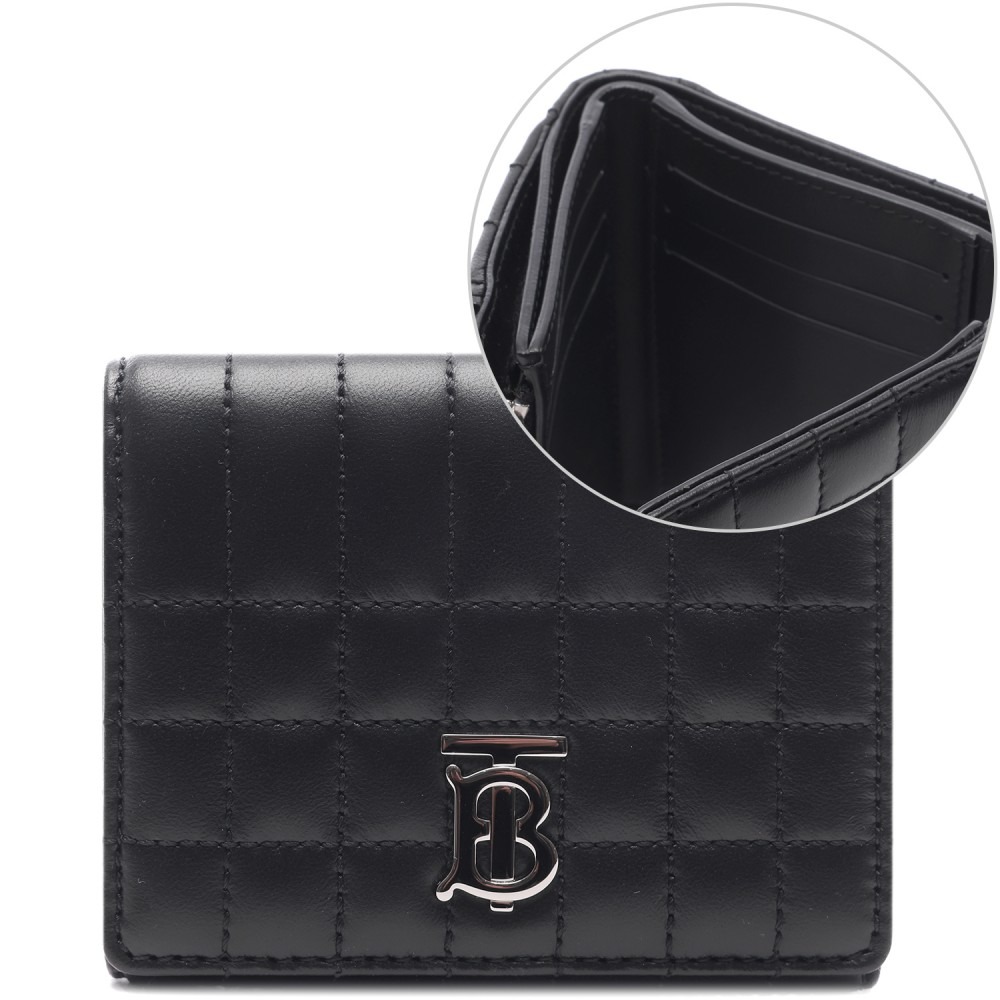 24SS 여성 롤라 퀼팅 3단 반지갑 (8064823 BLACK PALLADIO 24S)