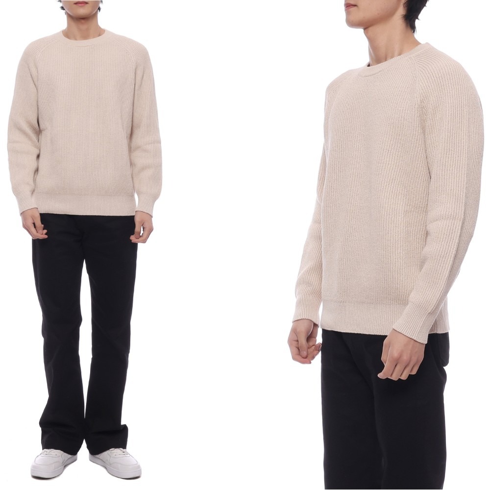 24SS 남성 잉글리시 리브 크루넥 니트 (M2W706000 C9710 24S)