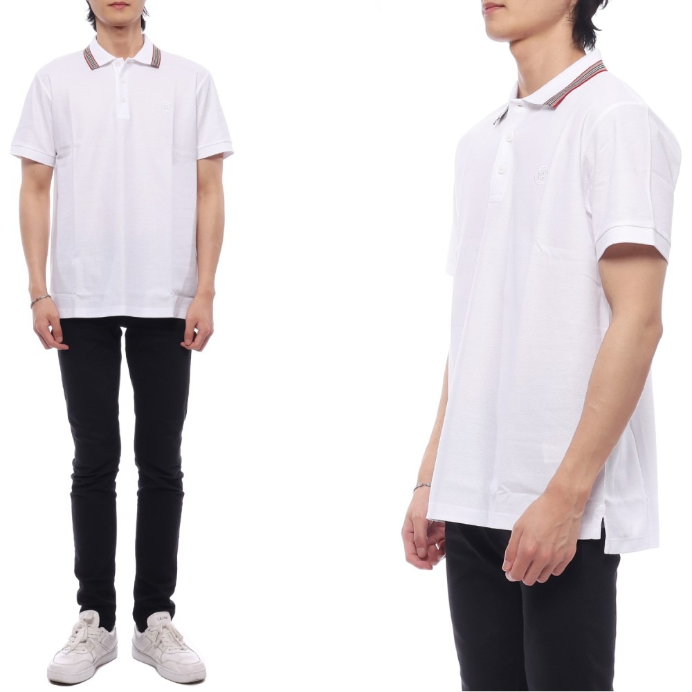 24SS 남성 아이콘 스트라이프 폴로 반팔티셔츠 (8084018 WHITE 24S)