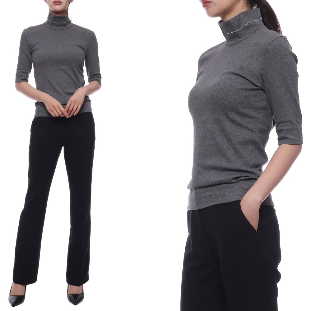 24FW 여성 모닐리 터틀넥 반팔티셔츠 (M0TC8EL504 C080 24F)
