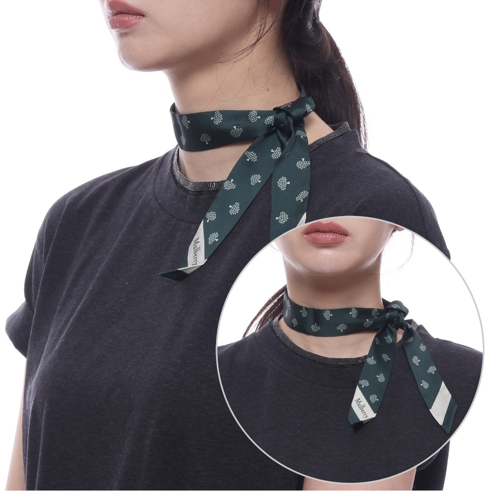 24FW Women's Tree Small Skinny Scarf (VS4775 985 Q633 24F)