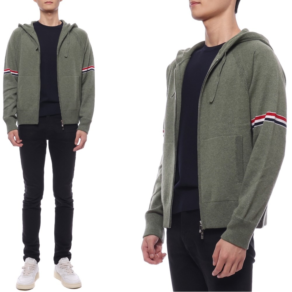 24FW 남성 암밴드 캐시미어 후드집업 (MKT013A Y2001 322 24F)