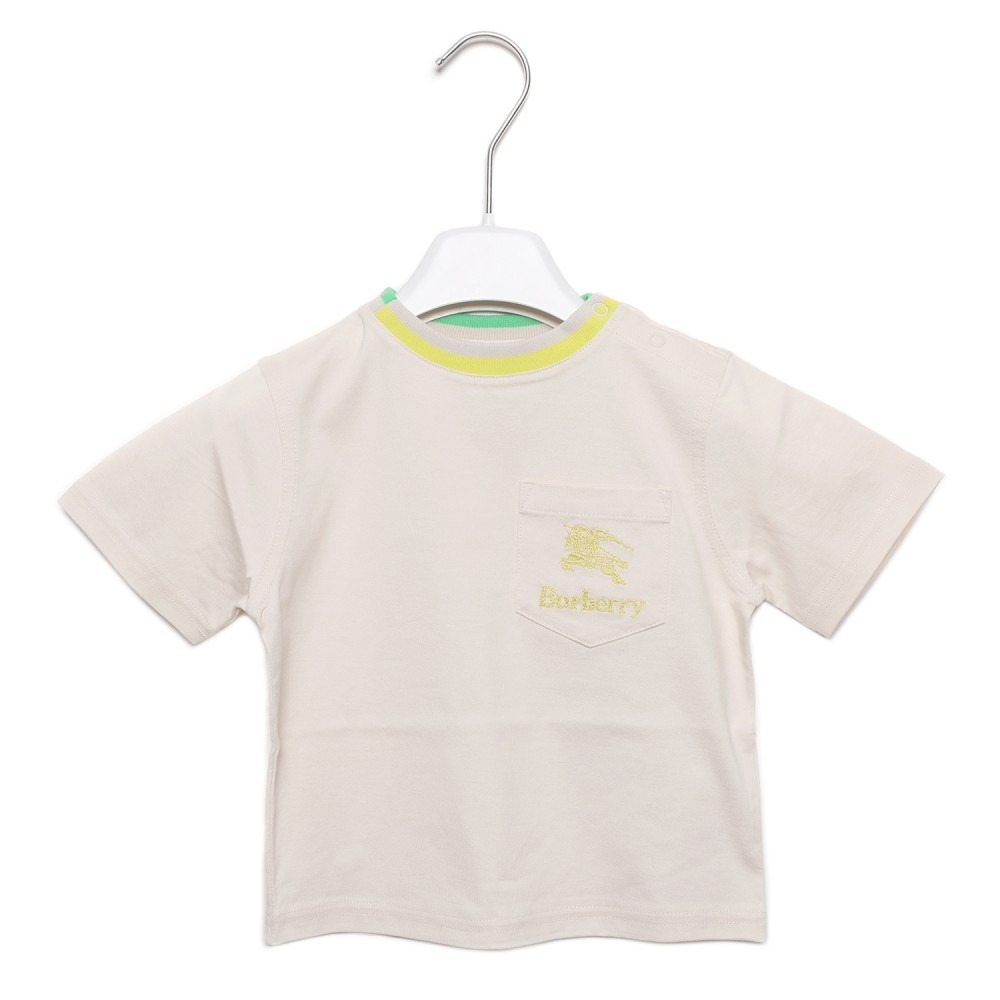 24SS EKD 로고 자수 반팔티셔츠 (8079785 WHEAT 24S)