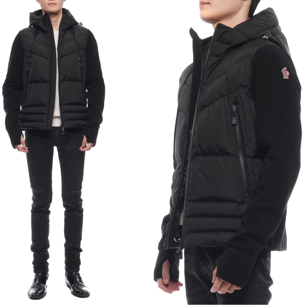 24FW 남성 그레노블 로고 믹스 패딩 점퍼 (8G00031 80093 999 24F)