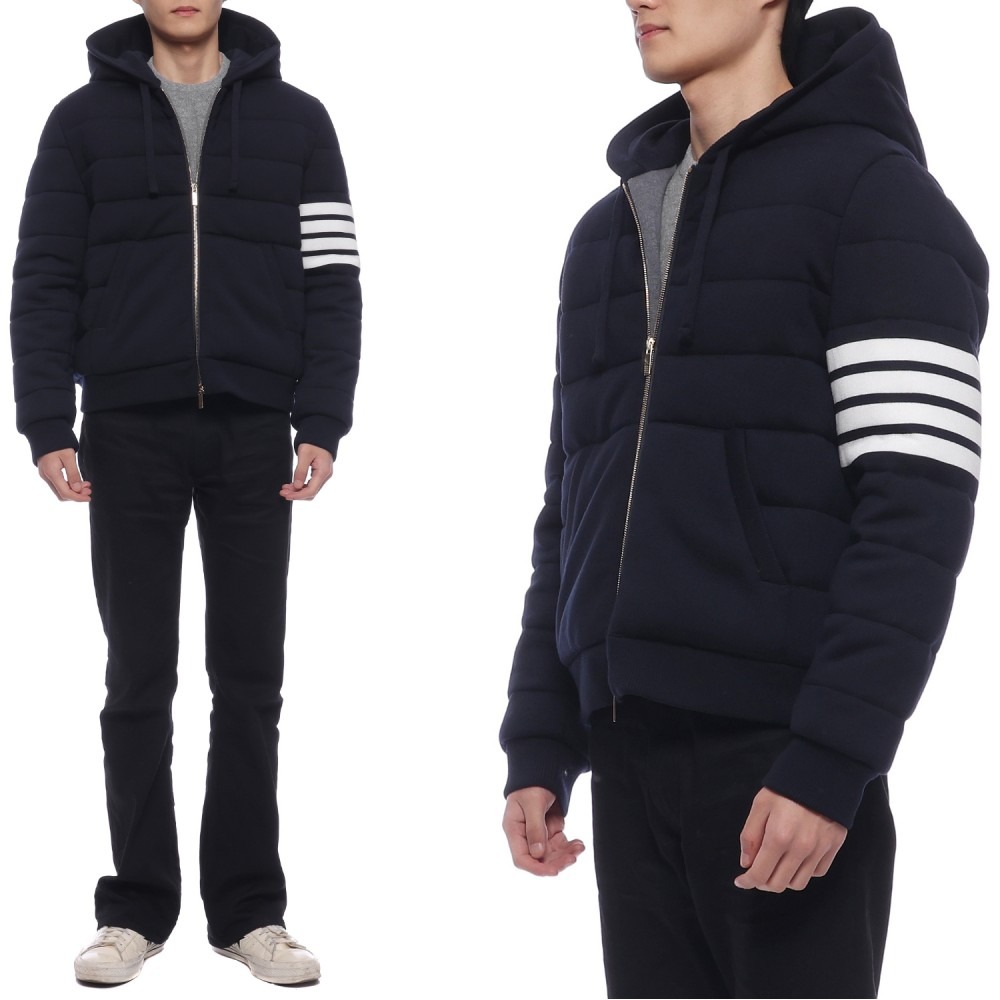 24FW Men's Diagonal Stripe Wool Hoodie Jumper (MKJ126A Y1046 415 24F)