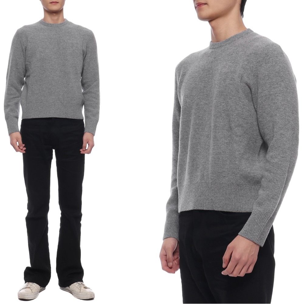 24FW 남성 센터백 스트라이프 울 니트 (MKA518A Y1029 055 24F)