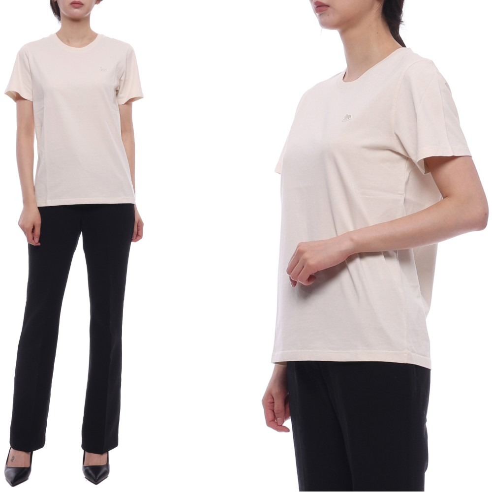 24FW 여성 베이비 폭스 패치 반팔티셔츠 (MW00122KJ0008 P705 24F)
