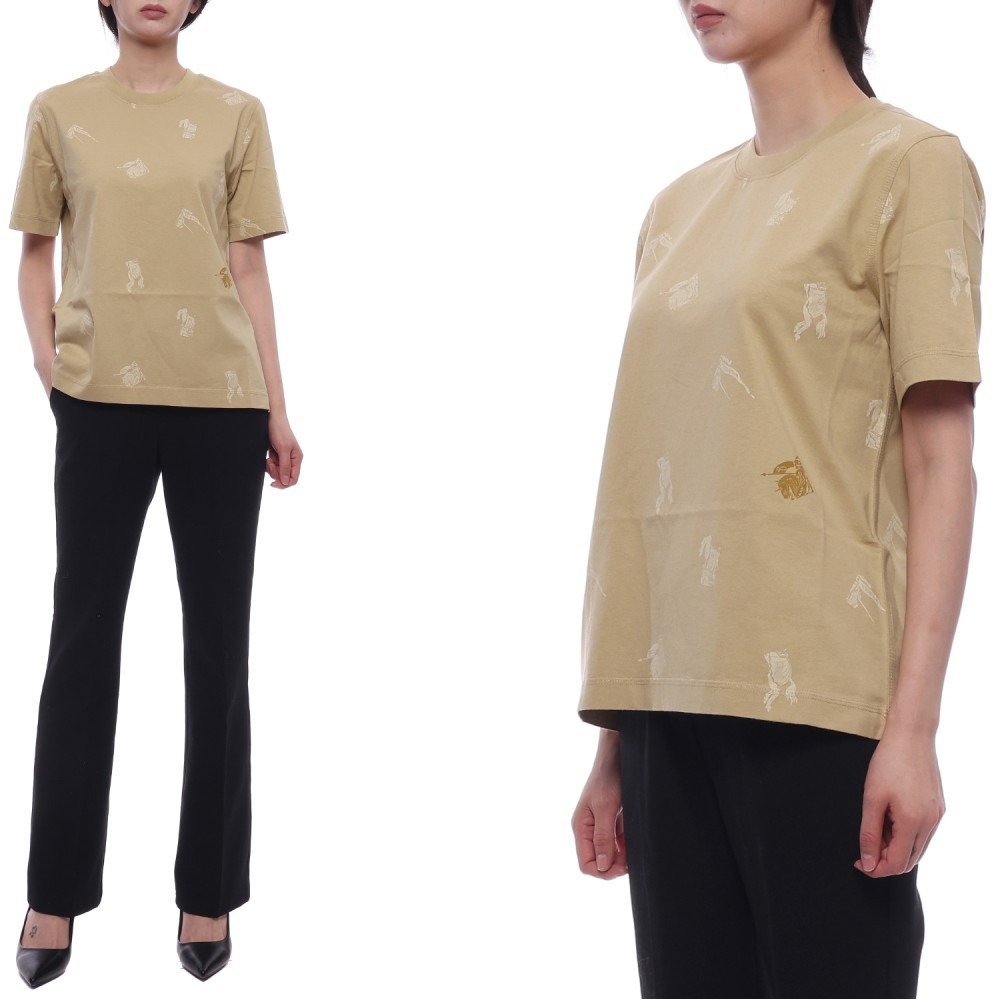 24FW 여성 EKD 반팔티셔츠 (8092932 FLAX 24F)