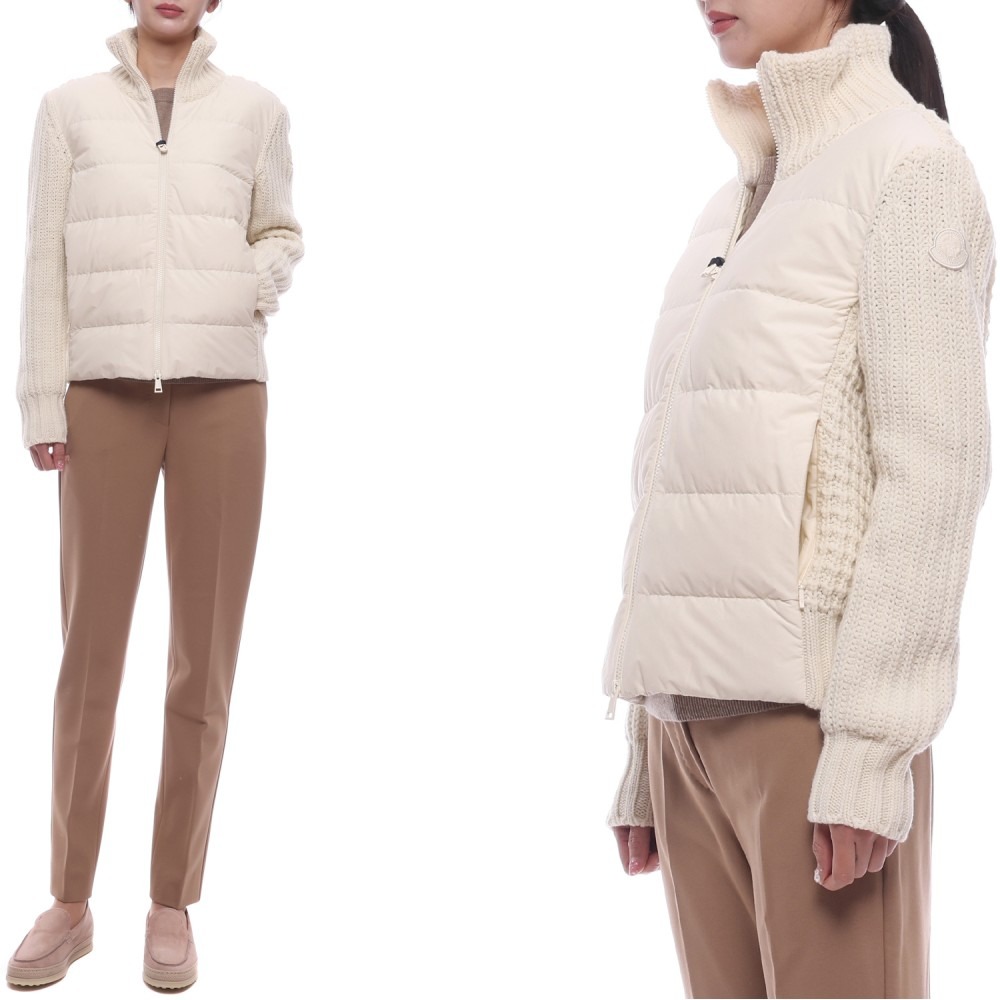 24FW 여성 니트 믹스 패딩 점퍼 (9B00043 M4281 034 24F)