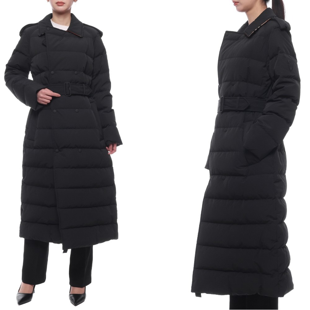 24FW 여성 더블 브레스트 다운 롱패딩 (8096909 BLACK SAND 24F)