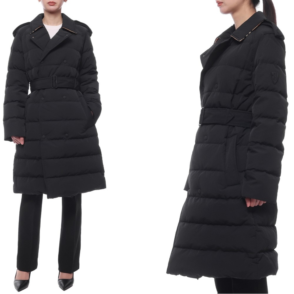 24FW 여성 더블 브레스트 퍼퍼 롱패딩 (8097869 BLACK SAND 24F)