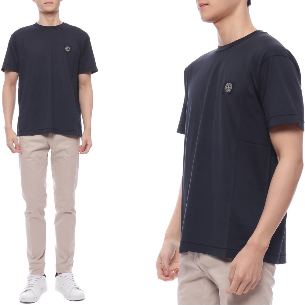 25SS 남성 로고 패치 반팔티셔츠 (K1S152100039 S0013 V0020 25S)