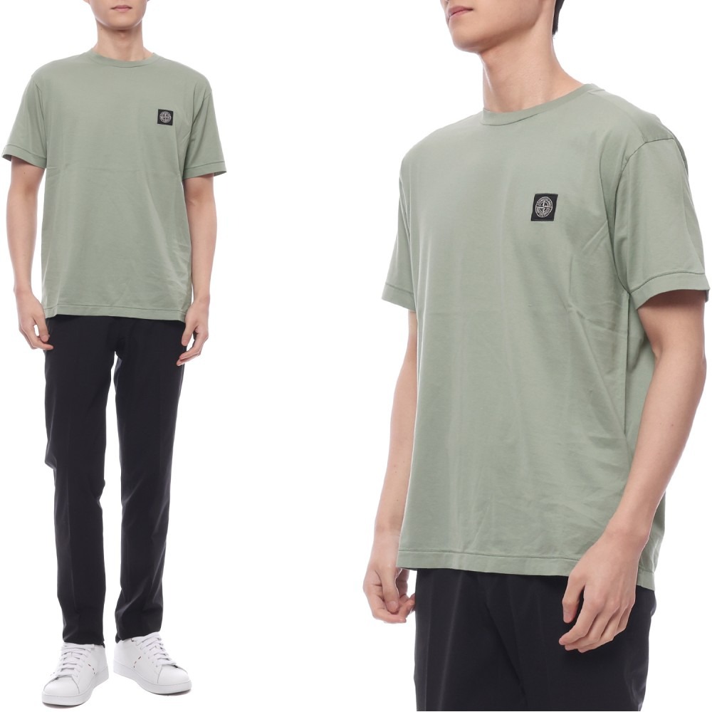 25SS 남성 로고 패치 반팔티셔츠 (K1S152100039 S0013 V0055 25S)