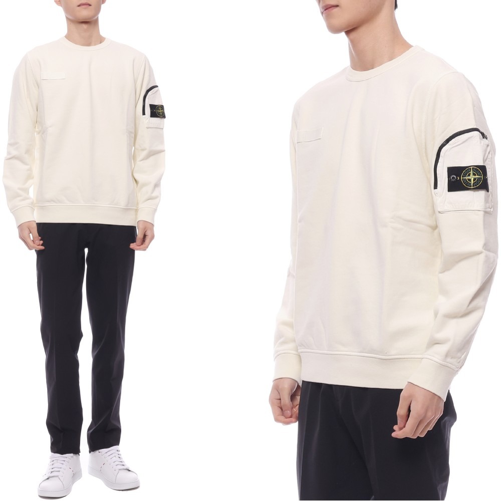 25SS Men's Zipper Sleeve Pocket Sweatshirt (K1S156100003 S0123 V0093 25S)