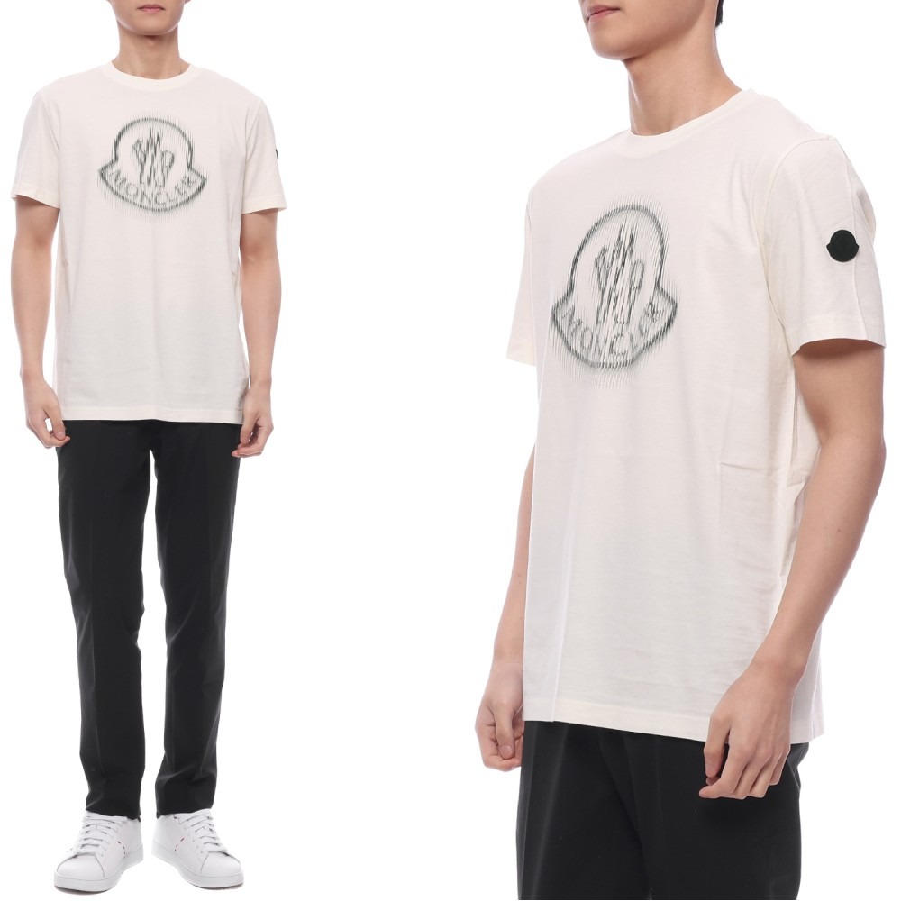 25SS 남성 블러 로고 반팔티셔츠 (8C00004 89A17 034 25S)