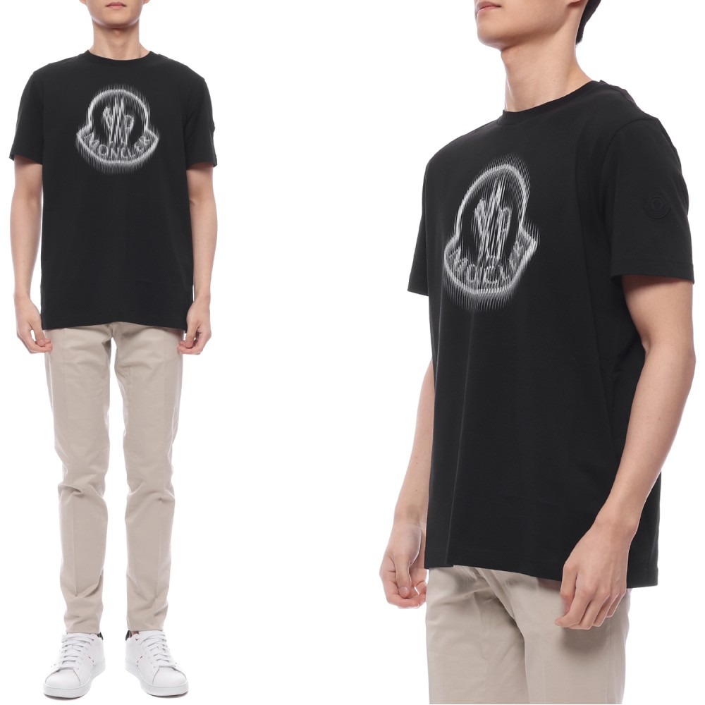 25SS 남성 블러 로고 반팔티셔츠 (8C00004 89A17 999 25S)