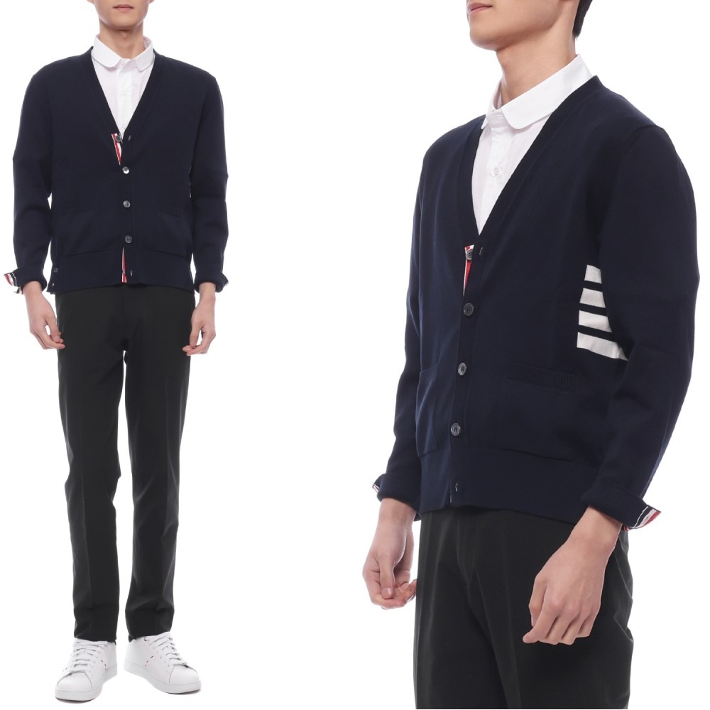 25SS 남성 사선 스트라이프 가디건 (MKC581A Y3043 415 25S)