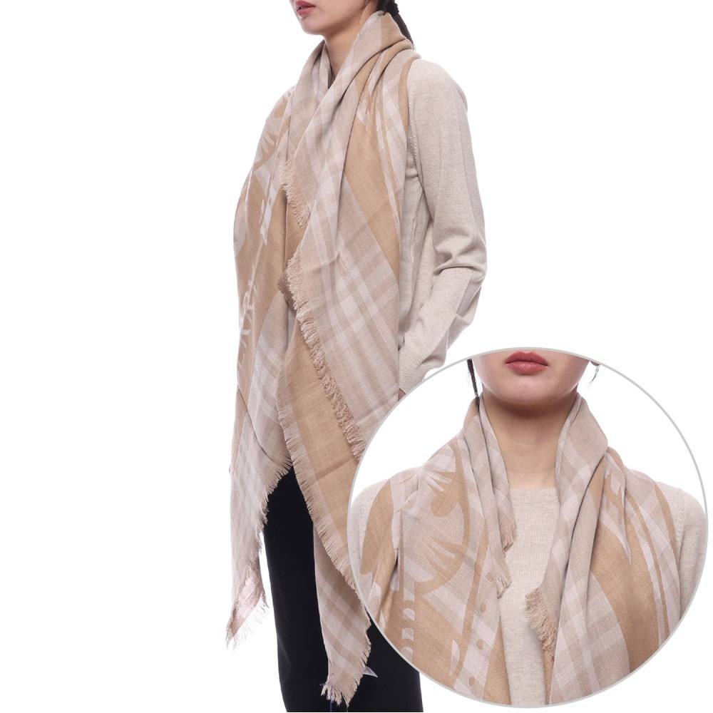 25SS 여성 EKD 울 블렌드 머플러 (8104832 CLAY W 25S)