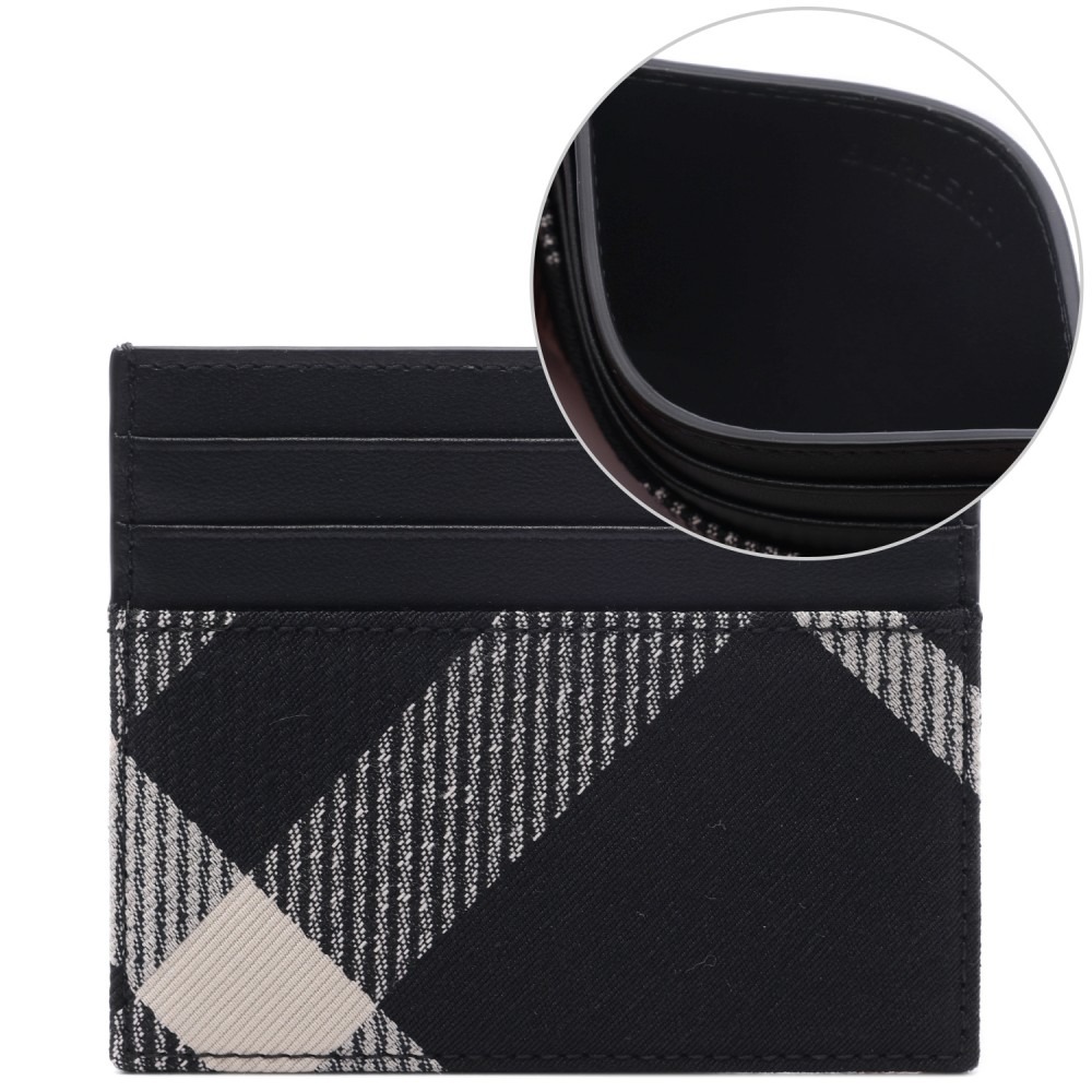 25SS 남성 체크 카드지갑 (8089782 BLACK CALICO 25S)