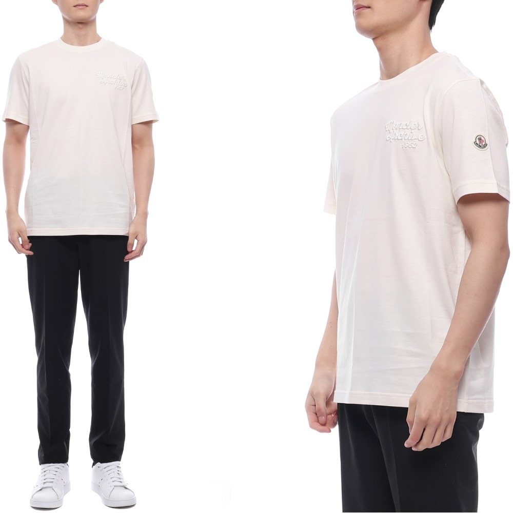 25SS 남성 로고 자수 반팔티셔츠 (8C00063 89AJS 034 25S)