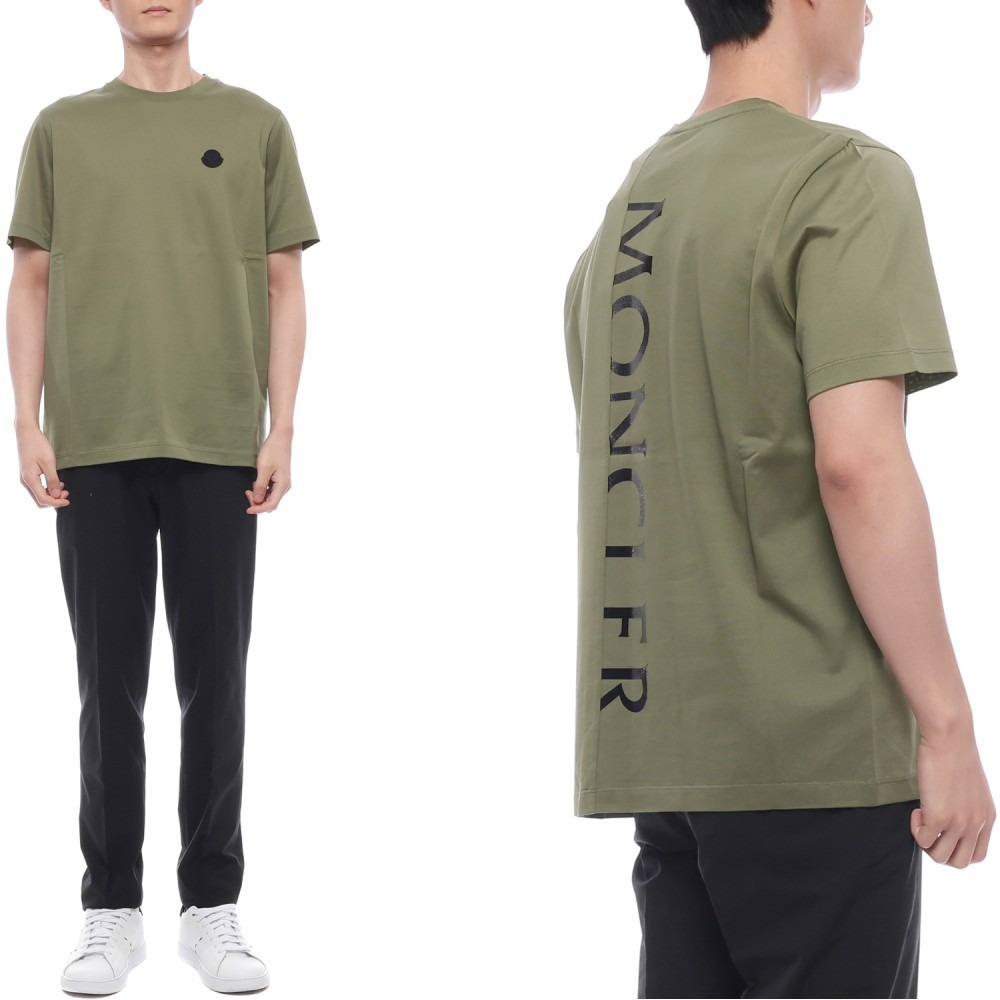 25SS 남성 버티컬 백 로고 반팔티셔츠 (8C00073 8390Y 82G 25S)