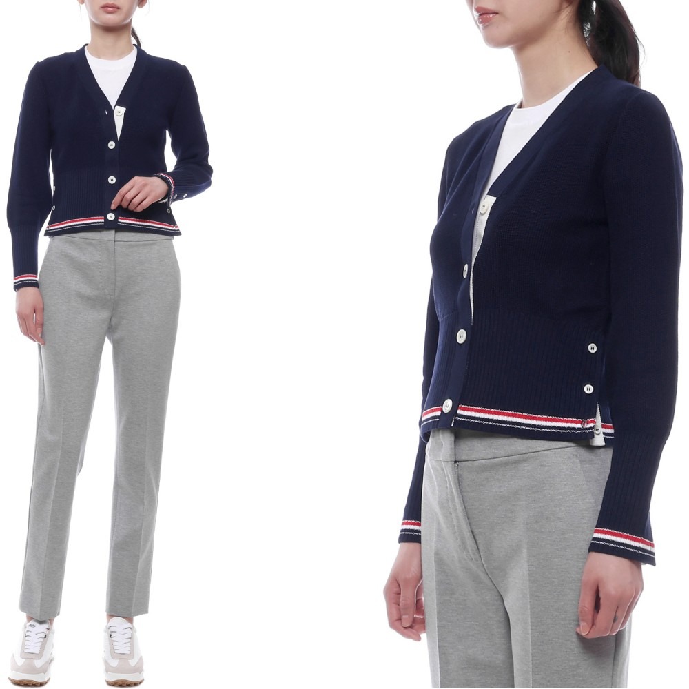 25SS 여성 클래식 코튼 브이넥 가디건 (FKC641A Y3030 415 25S)
