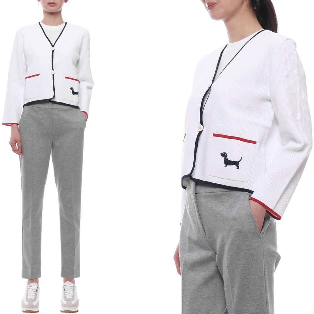 25SS 여성 헥터 인타르시아 포인텔 가디건 (FKJ108B Y5502 100 25S)