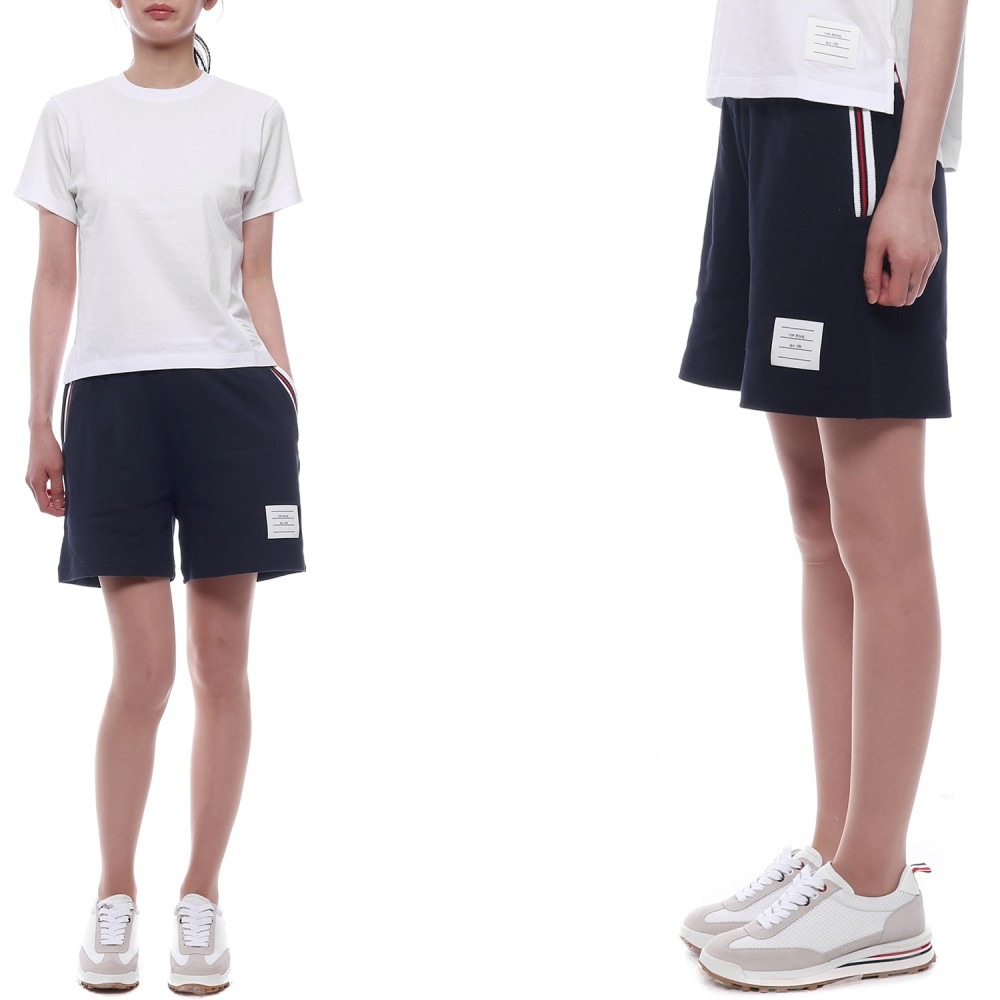 25SS 여성 클래식 피케 스트라이프 쇼츠 팬츠 (FJQ108A 00050 415 25S)