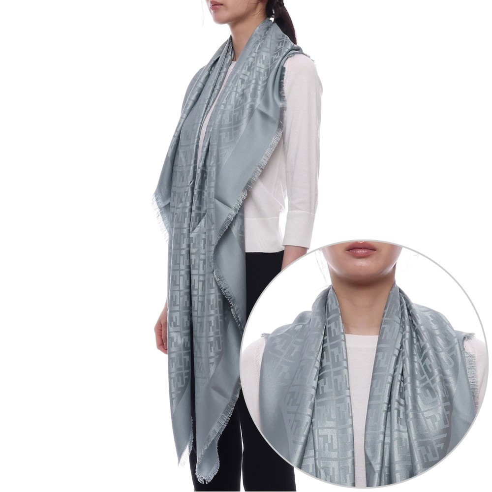 25SS 여성 FF 스퀘어 숄 (FXT069 AJW7 F0QG2 25S)