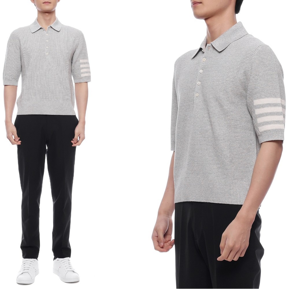 25SS 남성 린넨 혼방 폴로 반팔티셔츠 (MKP125A Y6011 065 25S)