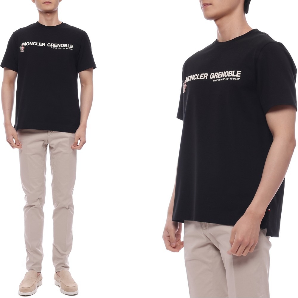 25SS 남성 로고 프린트 반팔티셔츠 (8C00001 89AW1 999 M 25S)