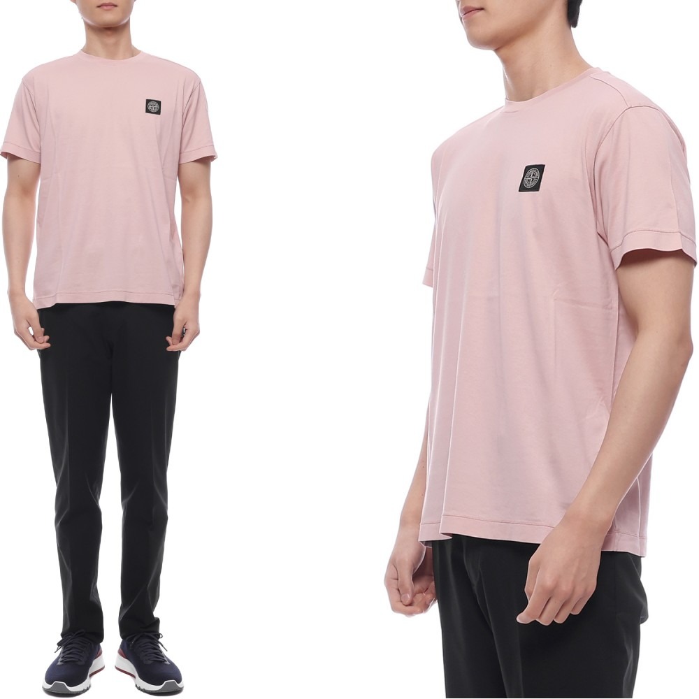 25SS 남성 로고 패치 반팔티셔츠 (K1S152100039 S0013 V0082 25S)