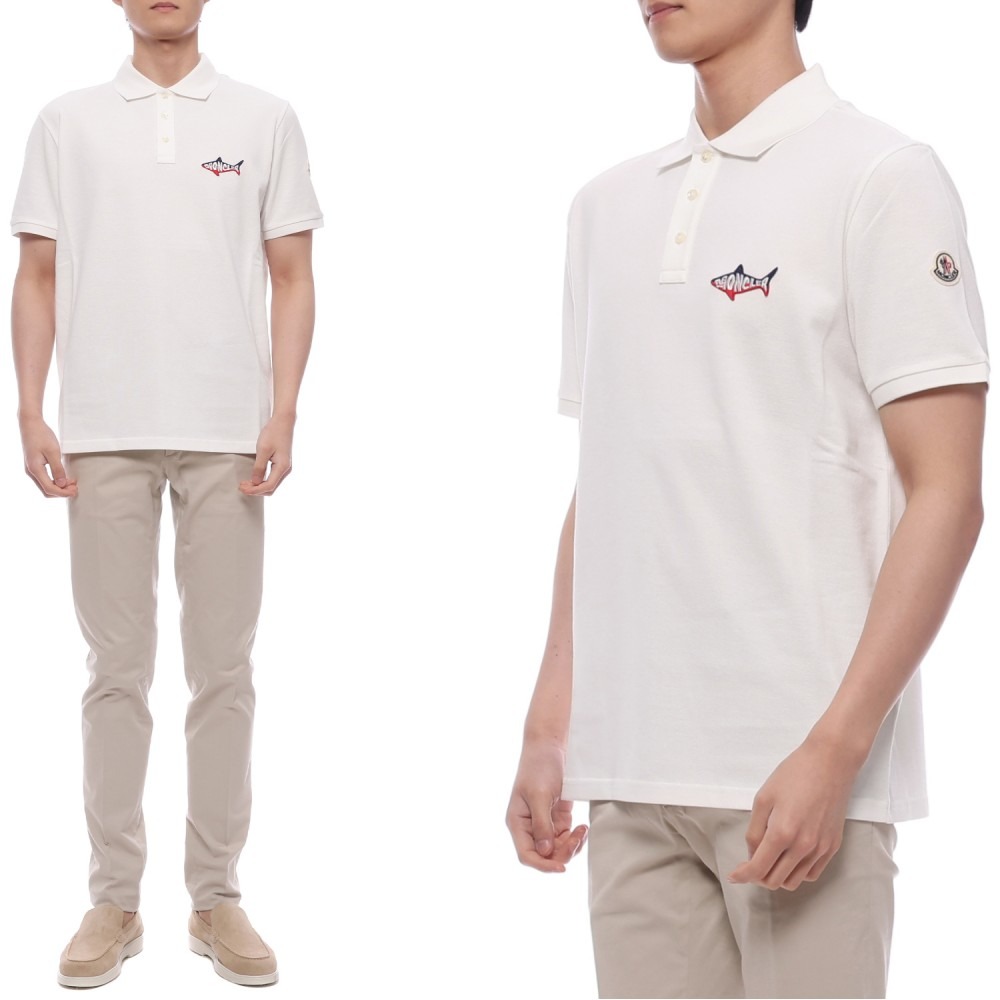 25SS 남성 상어 패치 폴로 반팔티셔츠 (8A00012 89A16 034 25S)