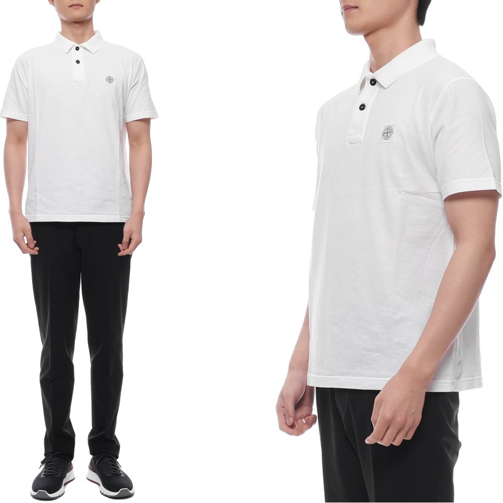 25SS 남성 로고 패치 폴로 반팔티셔츠 (K1S152200205 S0057 V0001 25S)