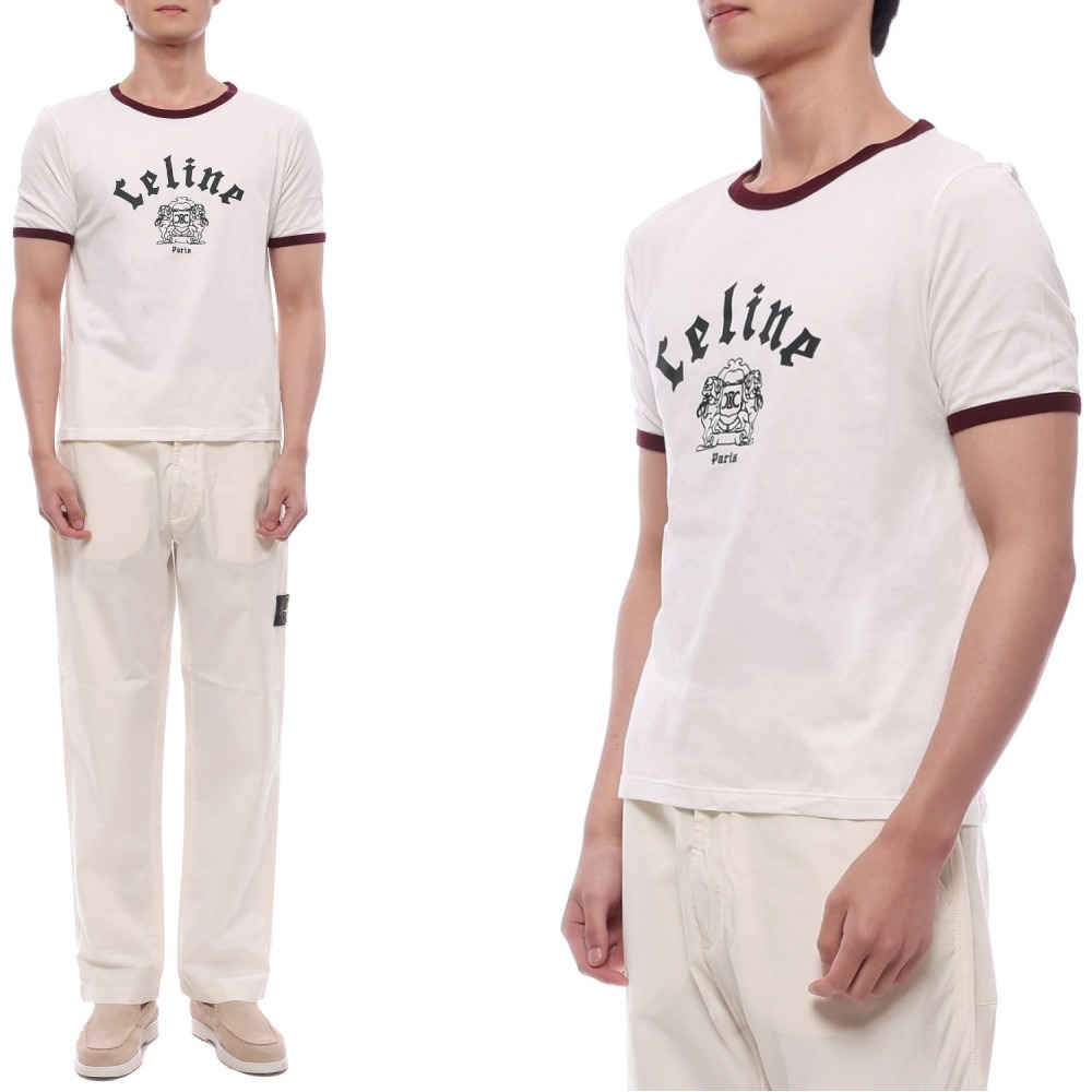 25SS Men's Gothic Blason Print Short Sleeve T-Shirt (RX04A671Q FZN1 25S)