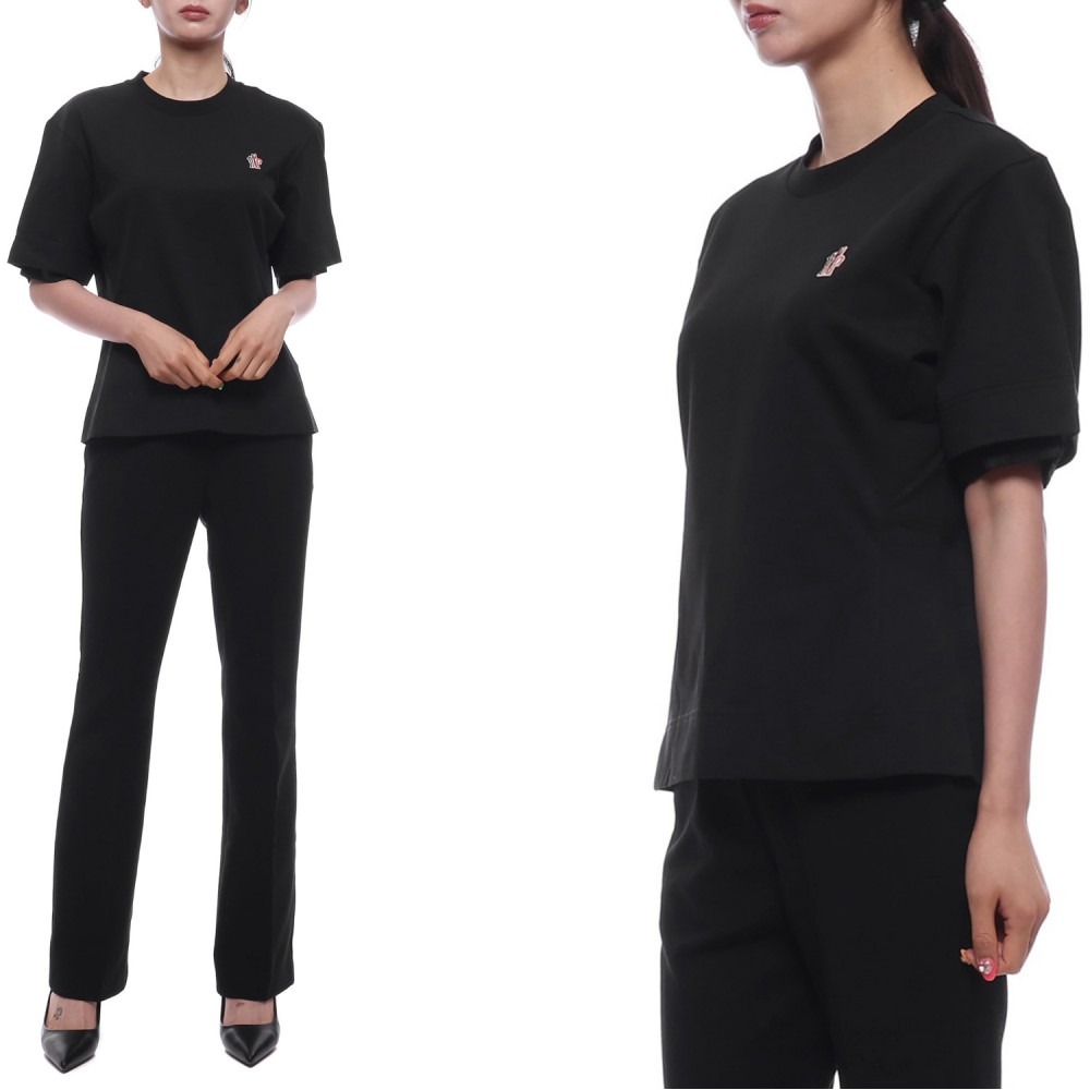 25SS 여성 그레노블 로고 패치 반팔티셔츠 (8C00001 89AW1 999 W 25S)