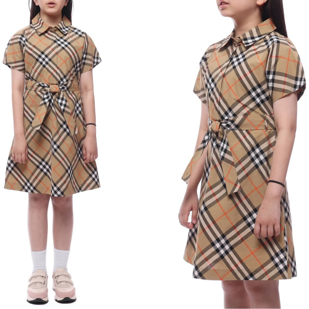 25SS 체크 셔츠 원피스 (8090538 SAND 25S)