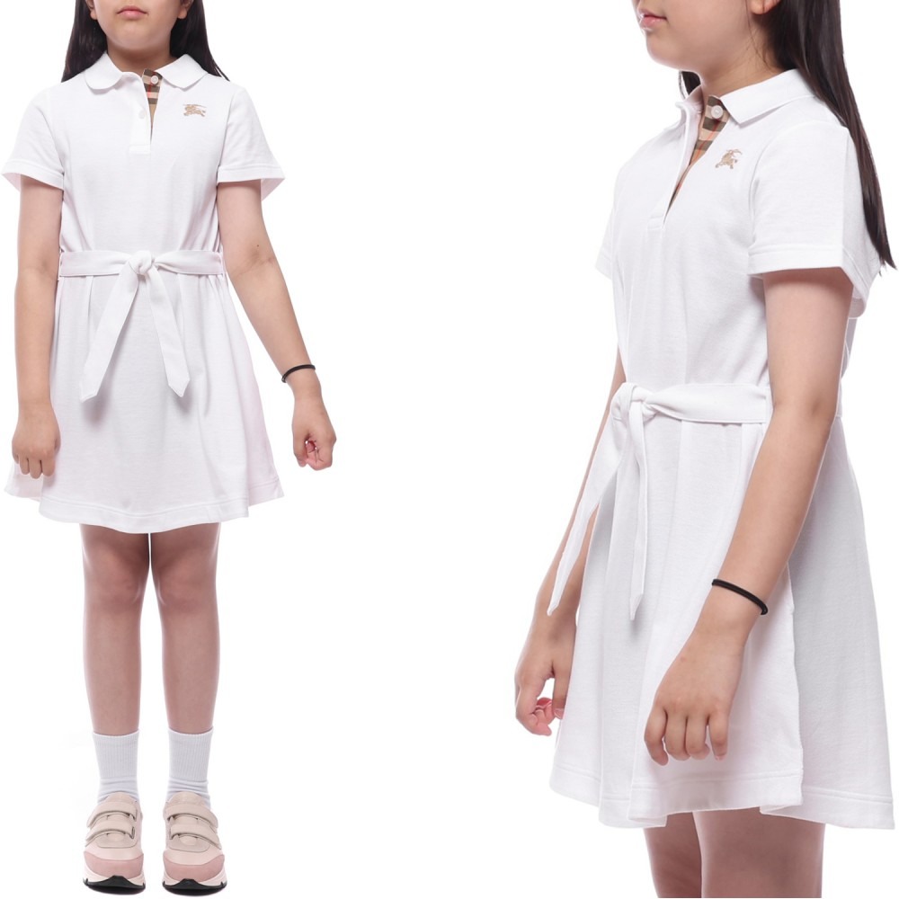 25SS 로고 자수 폴로 원피스 (8105088 WHITE 25S)