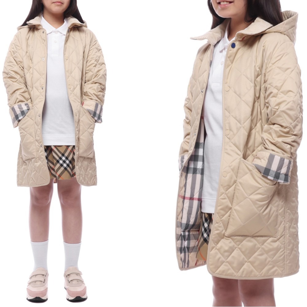 24FW 코듀로이 다이아몬드 퀼팅 코트 (8092530 PALE STONE 24F)