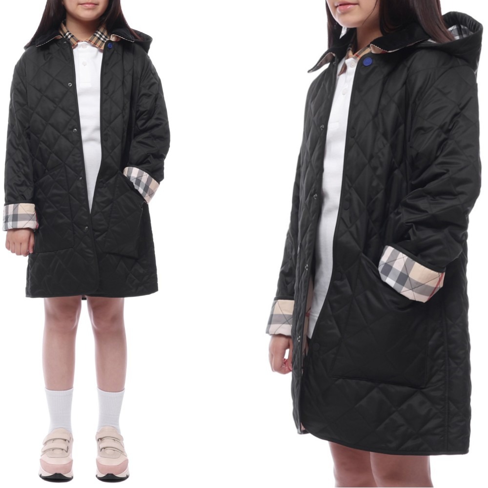 25SS 코듀로이 다이아몬드 퀼팅 코트 (8092531 BLACK 25S)